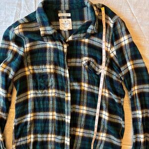American Eagle green/blue Flannel